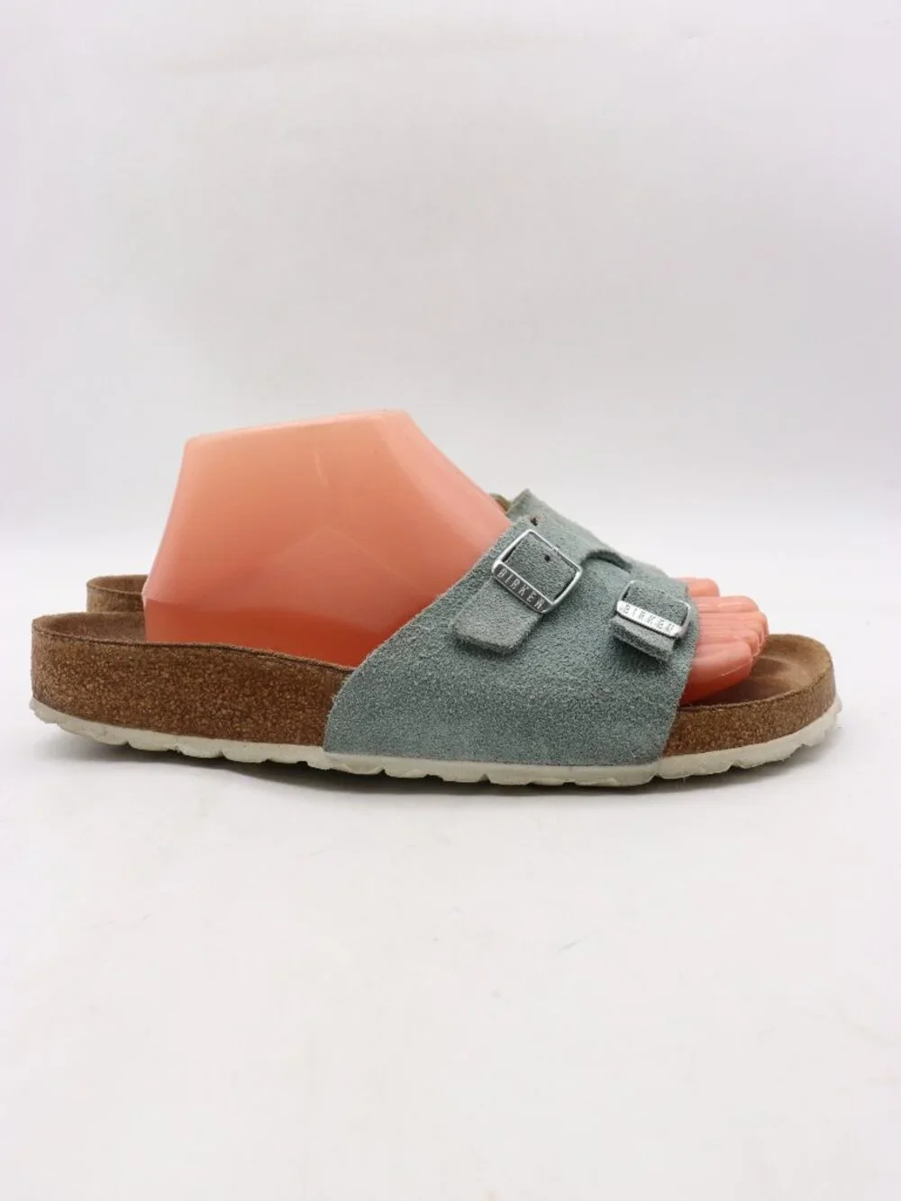 Birkenstock Vaduz Blue Suede Sandals Women's EU 42 US 11 Soft Footbed